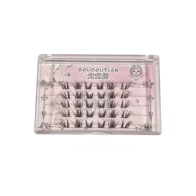 绝美碎钻假睫毛！爆闪单簇眼睫毛贴女自然仿真白玉兰青丘狐系分段