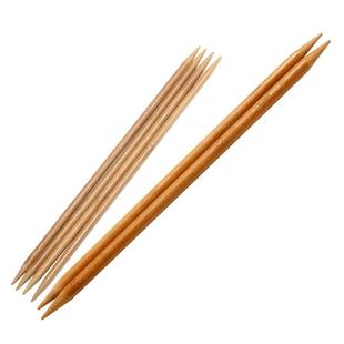 25厘米短竹签织毛线针碳化竹针打围巾袖子领口袜子编织工具直针棒