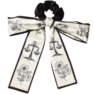 新中式蝴蝶结飘带发圈女法式复古