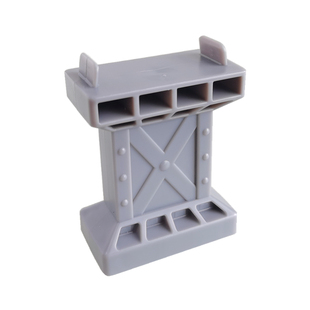 Hape桥墩包6个装 可叠加塑料支撑架桥桩柱子木质火车轨道玩具配件