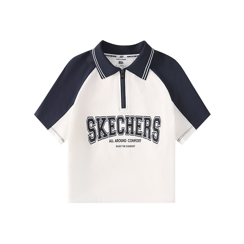 斯凯奇童装女童短袖t恤26年夏新棉内搭洋气打底上衣SkechersKids