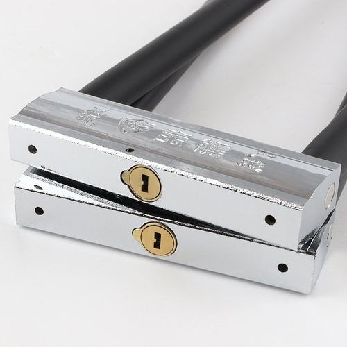 工厂批发U型锁摩托车U形电动车门锁锁玻璃三轮车锁防盗锁插双开