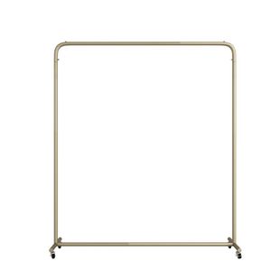 服装展示架水管货架专用地摊架装饰落地式女装儿童侧挂衣架带轮子