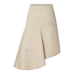 me siento 25AW纯棉手工钉珠不规则设计高腰半身裙