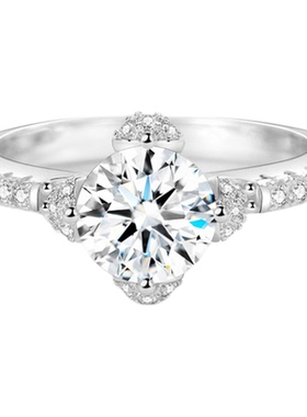 白金克拉仿真道具钻石戒指