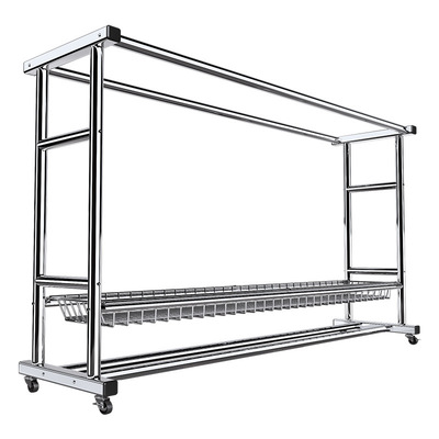 不锈钢晾衣架落地阳台家用凉衣杆挂衣架卧室衣帽架室内衣服架院子