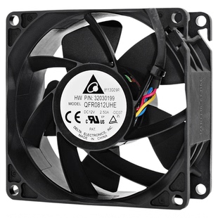 QFR0812UHE台达8038暴力12V2.5A机箱电源服务器双滚珠散热风扇8CM