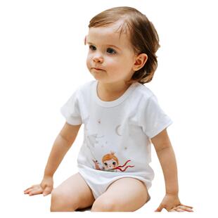 Oak Family夏季儿童短袖小王子包屁衣初生婴儿衣服宝宝连体衣薄款