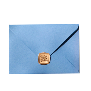 信封定制烫金logo高端蓝色海蓝之钥信封信纸套装牛皮纸信封定做会员卡套印刷高级感邀请函可印广告