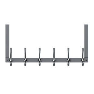 创意不锈钢门后挂钩6cm厚门 加长款免打孔卧室门上挂衣钩收纳神器