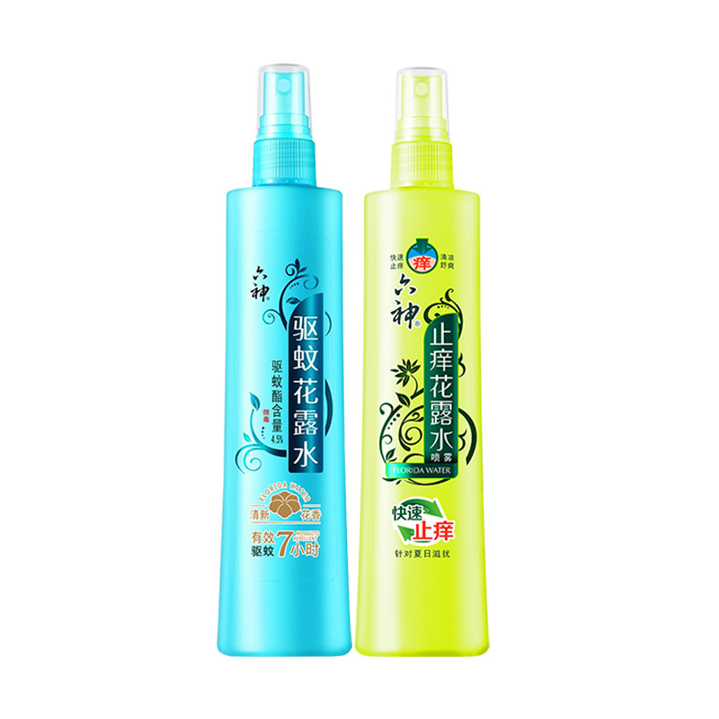 六神喷雾花露水驱蚊止痒防蚊水经典180ml清凉老牌官方正品旗舰店