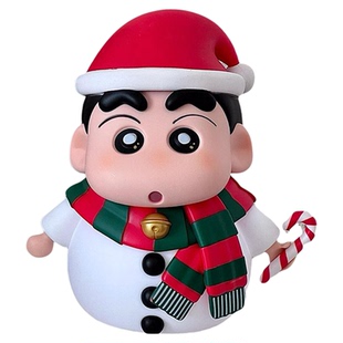 圣诞小新小葵摆件公仔手办发光装饰品卡通蜡笔小新玩偶男女孩礼物