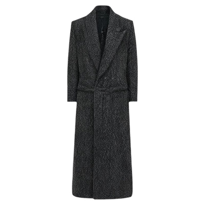 ArguE绑带毛呢大衣长款风衣