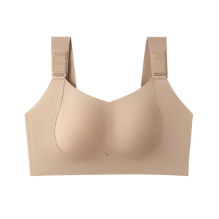 OEING内衣大胸显小全罩杯薄款聚拢提拉收副乳防下垂调整型文胸罩