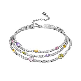 [甄选3折]NanaJacqueline三层水滴叠戴项链女轻奢小众设计锁骨链