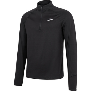 BROOKS布鲁克斯跑步男士慢跑半拉链长袖上衣透气运动衣服T恤套头