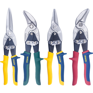 欧文IRWIN航空剪铁皮剪金属不锈钢板剪 偏移剪铁丝网剪白铁皮剪子