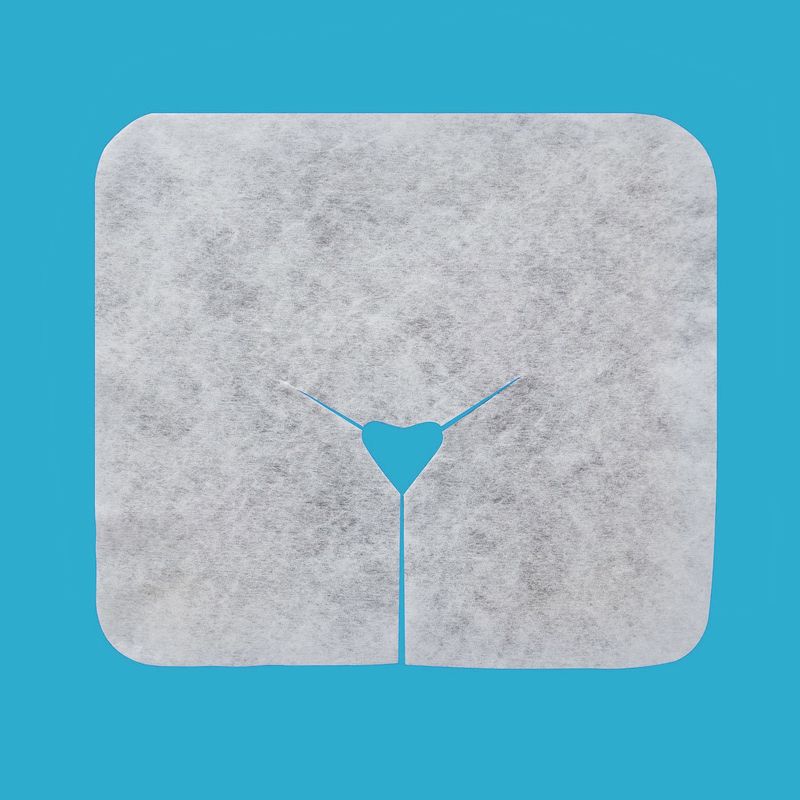 一次性洞巾头垫巾孔巾美容院按摩床趴巾枕巾心形U型孔