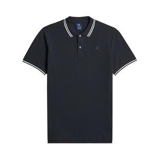 G-STAR修身正肩Dunda条纹舒适2026春季新品短袖男士Polo衫D17127
