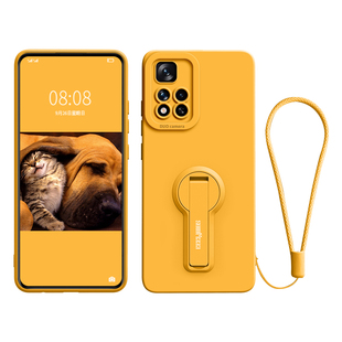 适用红米note11手机壳新款note11Pro全包note11Pro+防摔带支架note11TPro液态硅胶11TPro+带手绳note保护套