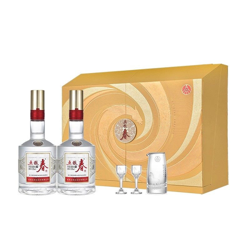【马年生肖礼盒】五粮春二代52度588ml*2瓶 浓香型白酒节日送礼酒