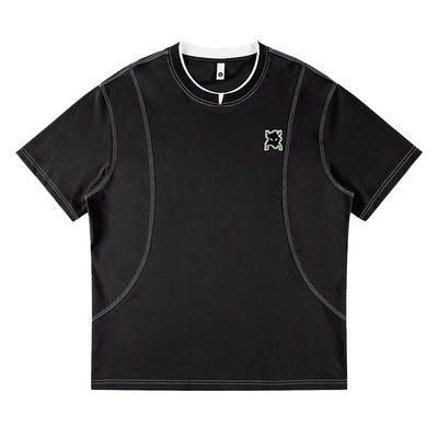 ADERNANA轻奢刺绣宽松短袖T恤