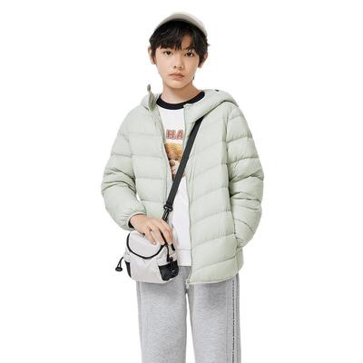 巴拉巴拉儿童排骨连帽羽绒服轻薄
