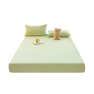 【A级母婴可用】牛奶绒床笠单件