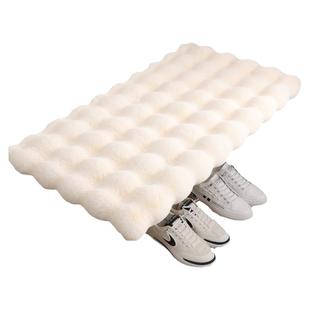 泡泡绒换鞋凳坐垫毛绒屁垫入户玄关卡座鞋柜垫加厚防滑椅子垫定制