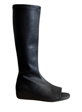 WSWS｜时髦精新品春夏露趾内增高辣妹时装长筒靴凉靴女弹力高筒靴