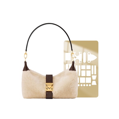 适用LV POCHETTE MIA 手袋ski圣诞滑雪系列包防磨损刮花自黏贴膜