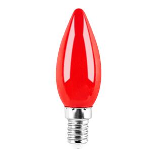 led彩色灯泡E14螺口1W3W5W红光橙黄绿蓝粉紫色室内装饰七彩节能灯