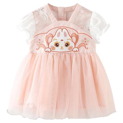 兔宝宝中国风唐装改良汉服夏季超仙公主裙