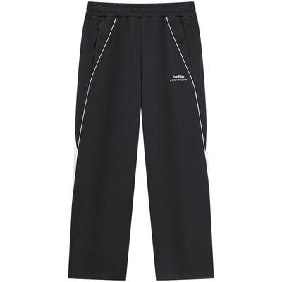 特步运动裤男女同款2025年秋季新款时尚通勤情侣百搭直筒运动长裤