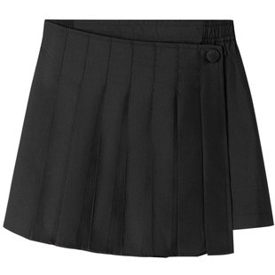 安奈儿女童装全腰裤裙2024秋新款休闲百褶短裙裤新潮个性甜酷百搭