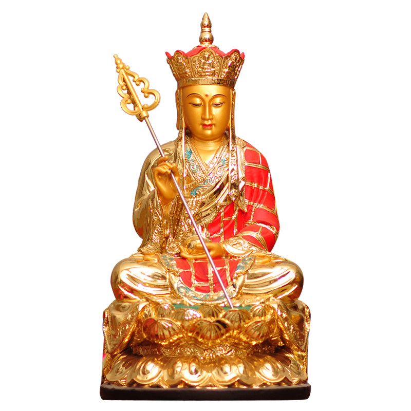 树脂佛像地藏王菩萨九华山大愿本愿地藏菩萨居家摆件厂家直销地丈