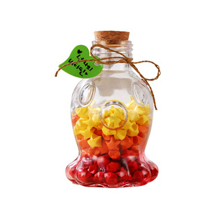 创意diy海洋瓶透明木塞玻璃瓶漂流瓶彩虹瓶许愿瓶星星瓶材料