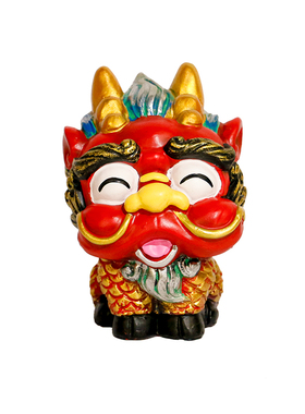 狮三百®麒麟原创动物可爱卡通客厅摆件床头摆放创意桌面祝福中式