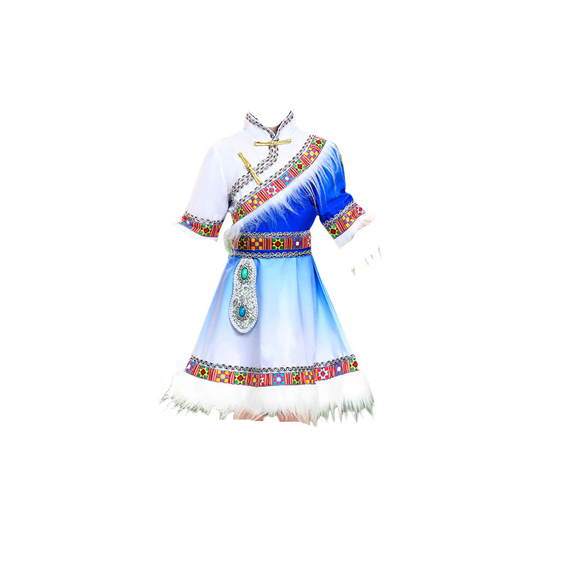 六一儿童藏族表演服藏族次仁拉索女童舞蹈演出服装男童服饰大合唱