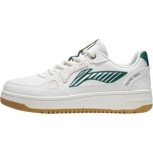 李宁低帮板鞋儿童新款秋冬款男女童鞋大童白色滑板鞋青少年运动鞋