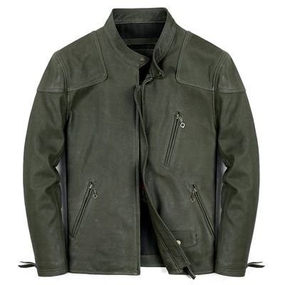 新款毒液RRL头层牛皮真皮皮衣