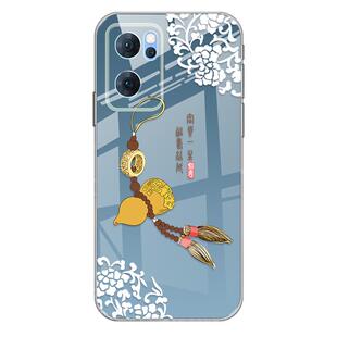 新款适用OPPOReno7手机壳OPPO Reno7Pro透明硅胶软壳女Reno7se的保护套opopreno7中国风Por男es全包防摔外壳
