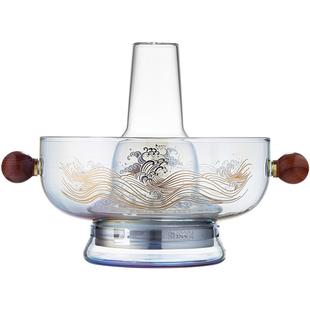 老北京玻璃小火锅加厚耐高温家用涮羊肉打边炉电陶炉专用单人汤锅