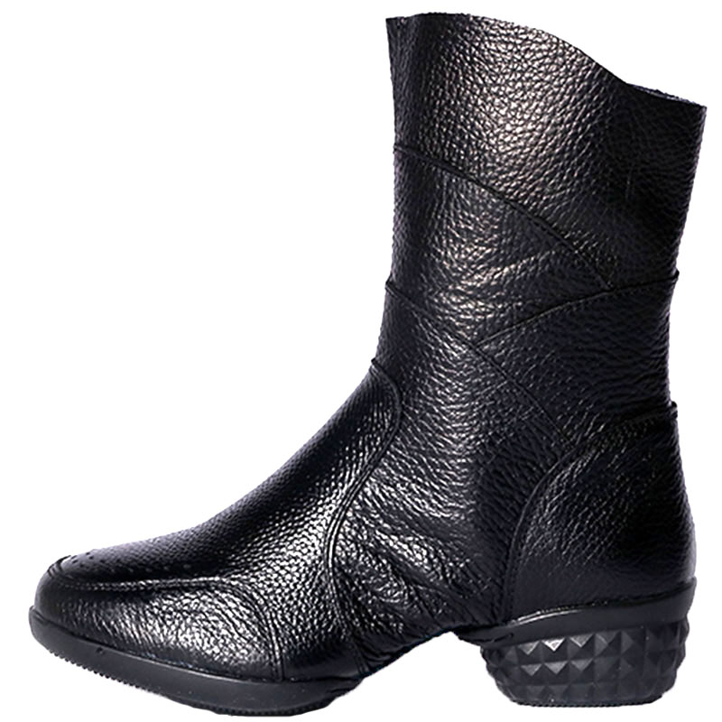 意中飞春秋季真皮软底现代舞蹈鞋