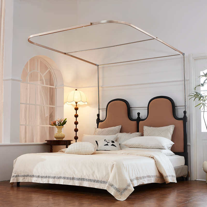 单独单卖U型导轨式支架支撑杆子蚊帐配件落地轨道家用