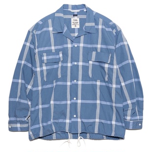 现货折扣Nanamica PALAKA Check Shirt 条纹格纹长袖衬衫外套25SS