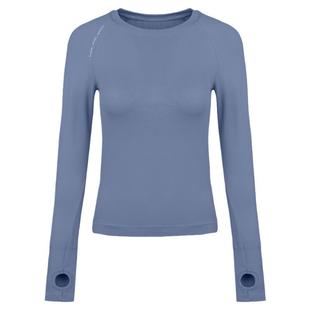 九山瑜伽服套装女运动上衣修身显瘦长袖紧身跑步训练上衣滑雪内搭