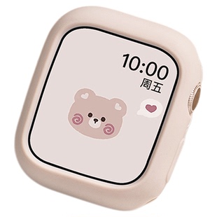 适用applewatch10保护壳苹果S10手表iwatchs11保护套S9硅胶S8表壳7代表带SE3表套iSeries6女5软壳watchse边框