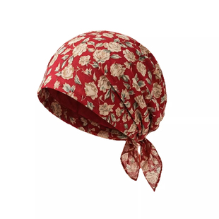 2026新款头巾包头帽子女春秋薄款发带帽头饰时尚百搭遮盖白发帽女