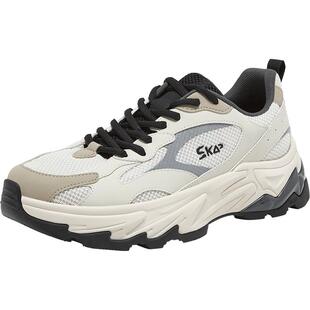 SKAP圣伽步男鞋2026春季新款运动鞋厚底老爹户外通勤男款休闲鞋子